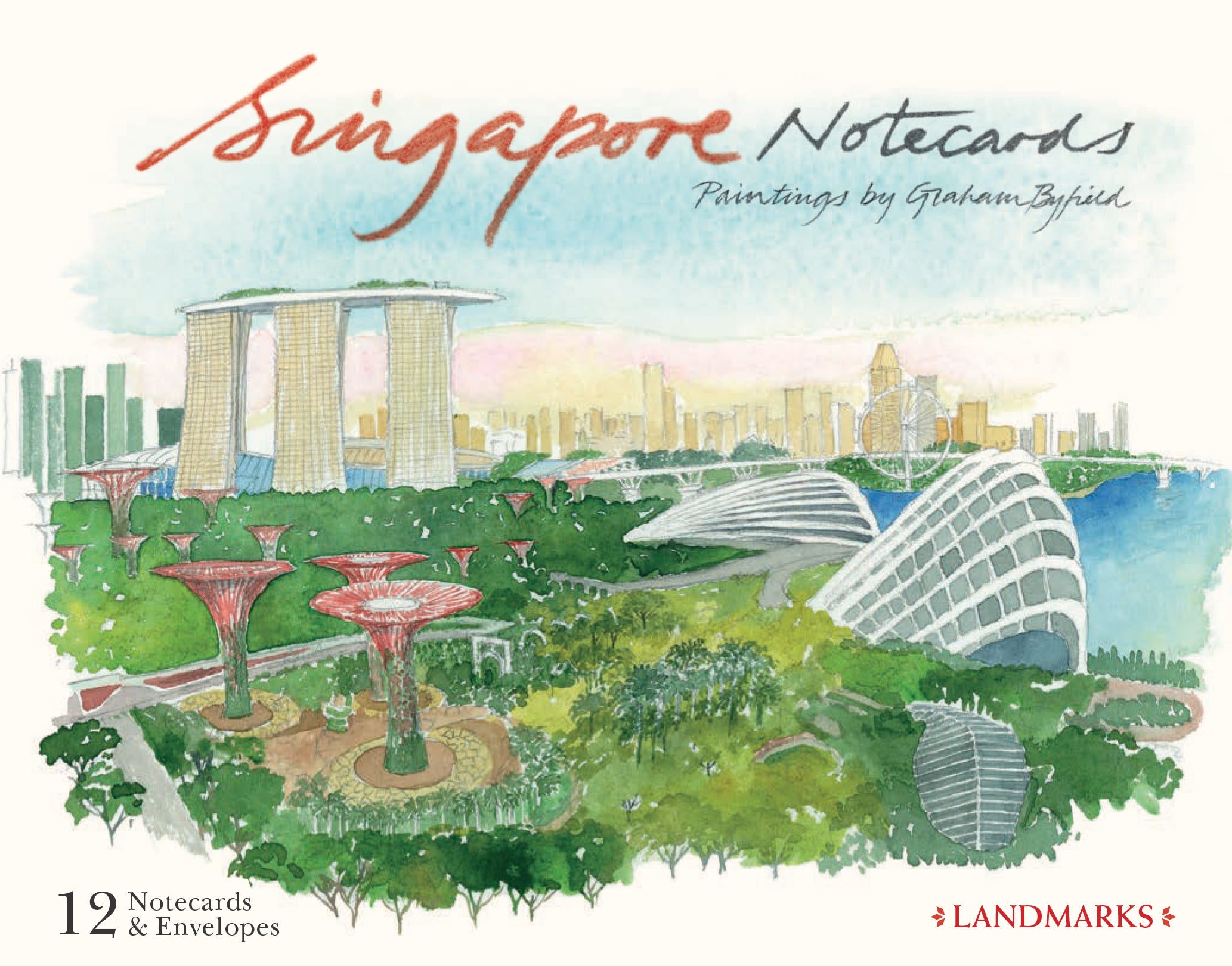 Singapore Landmarks: 12 Notecards Boxset