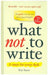 What Not To Write